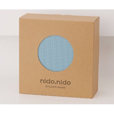 Nido Nido Pěnová hrací podložka Puzzle 9ks - Dusty Blue - obrázek