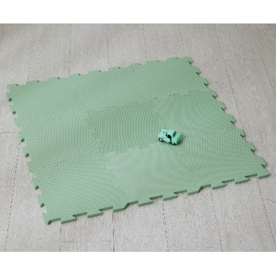 Nido Nido Pěnová hrací podložka Puzzle 9ks - Sage Green - obrázek