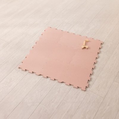Nido Nido Pěnová hrací podložka Puzzle 9ks - Taupe Pink - obrázek