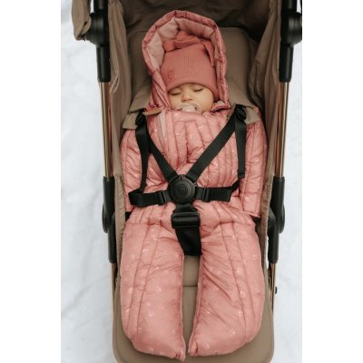 Elodie Details Fusak do autosedačky/Overal - Pink Petit River Rose, 0 - 6 m - obrázek