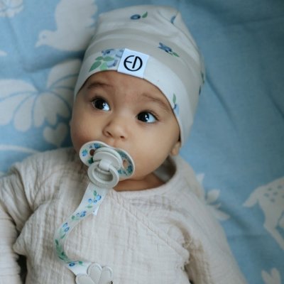 Elodie Details Zimní bavlněná čepice - Blueberry Bliss, 6 - 12 m - obrázek