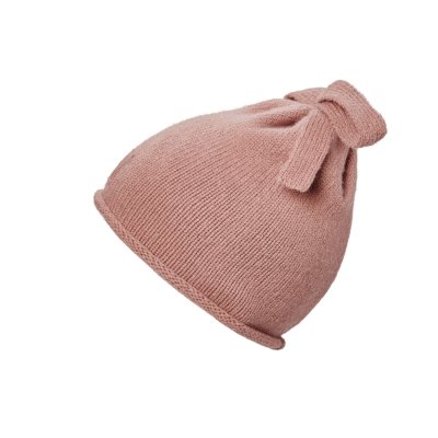 Elodie Details Pletená čepice Furry - Rosy Bow, 12 - 24 m - obrázek