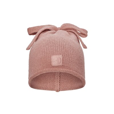 Elodie Details Pletená čepice Furry - Rosy Bow, 36 m+