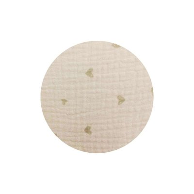 Nanami Prostěradlo 40 x 90 cm - Hearts Beige/Natural