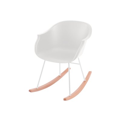 KidsDepot Jazzy Houpací křeslo - White - obrázek