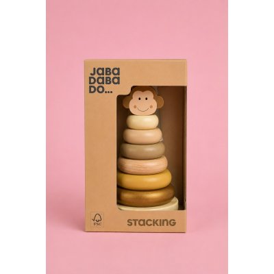 JaBaDaBaDo Stohovací věž - Opička - obrázek