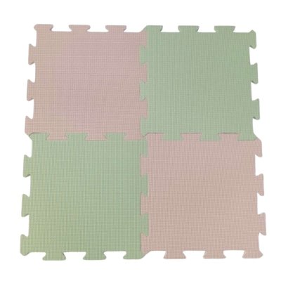 Nido Nido  Pěnová hrací podložka Puzzle 18ks - Sage Green/Sandstone - obrázek