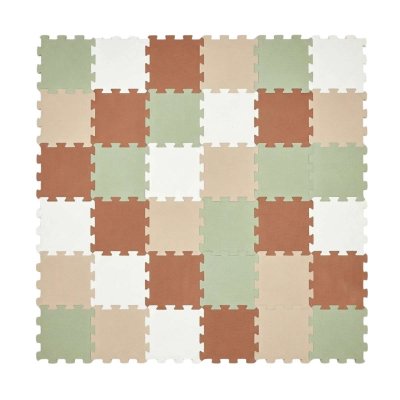Nido Nido  Pěnová hrací podložka Puzzle 36ks 180 x 180 cm - Green/Caramel/Sandstone/Ivory - obrázek