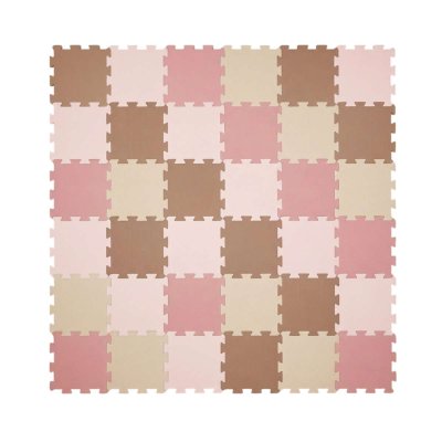 Nido Nido  Pěnová hrací podložka Puzzle 36ks 180 x 180 cm - Vanilla/Taupe Pink/Caramel/Sandstone - obrázek