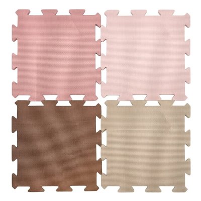 Nido Nido  Pěnová hrací podložka Puzzle 36ks 180 x 180 cm - Vanilla/Taupe Pink/Caramel/Sandstone - obrázek