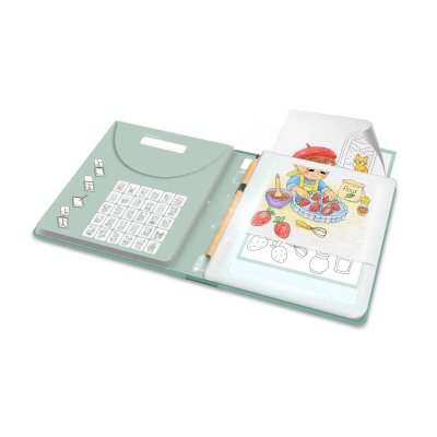 Kidywolf Podsvícený tablet na kreslení Kidydraw - Food, 6 + - obrázek