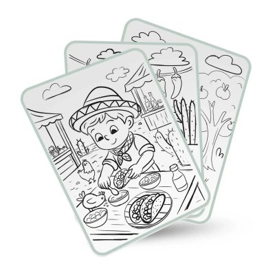 Kidywolf Podsvícený tablet na kreslení Kidydraw - Food, 6 + - obrázek