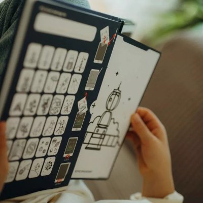 Kidywolf Kreslicí tablet Kidydraw Mini - Galaxy - obrázek