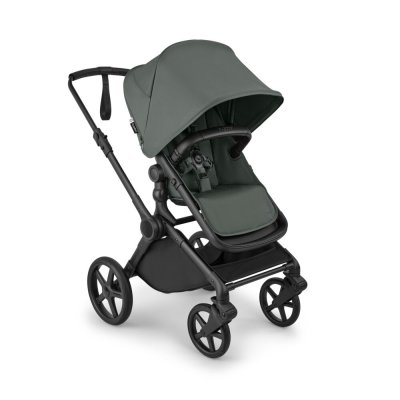 Bugaboo Cub Kompletní kočárek - Black/Forest Green/Forest Green - obrázek