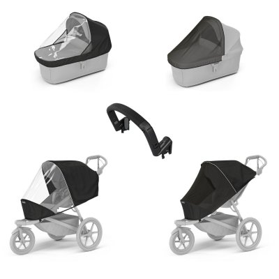 Thule Urban Glide 4-Wheel Kompletní kočárek + Autosedačka Maple + Základna + Příslušenství - Slate - obrázek