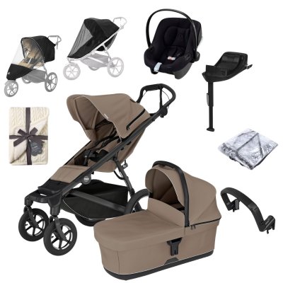 Thule Urban Glide 4-Wheel Kompletní kočárek + Autosedačka a příslušenství - Taupe