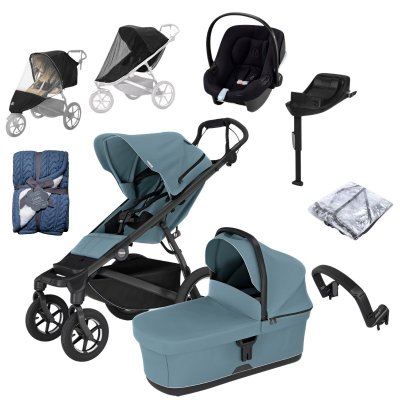 Thule Urban Glide 4-Wheel Kompletní kočárek + Autosedačka a příslušenství - Blue