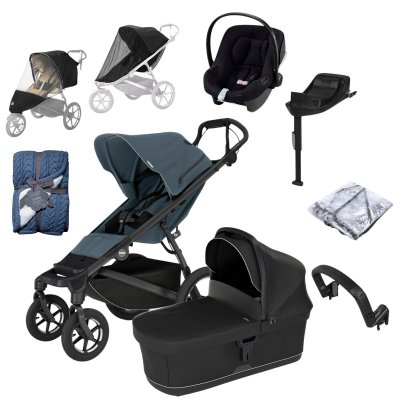 Thule Urban Glide 4-Wheel Kompletní kočárek + Autosedačka a příslušenství - Slate/Black
