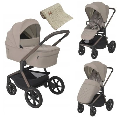 Espiro Noble Kompletní kočárek + Deka - Cashmere