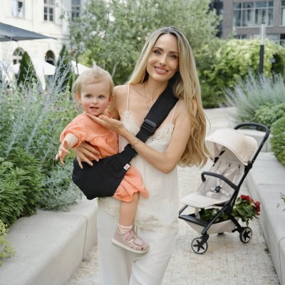 Joolz Aer2 Golfky + Nosítko Upsie - Calming Beige/Black - obrázek