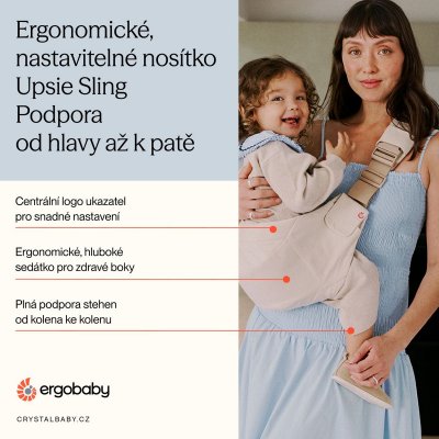 Ergobaby Nosítko Upsie Sling - Soft Olive - obrázek