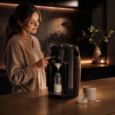 Zopa Babyccino Přístroj na přípravu kojeneckého mléka - Black
