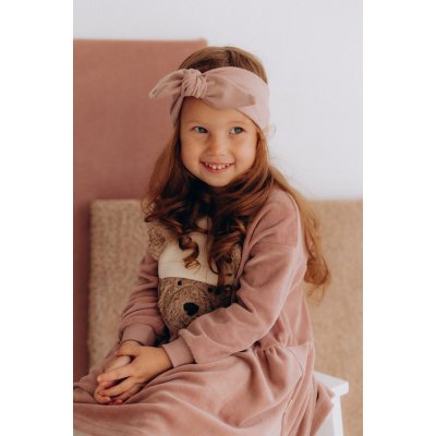 Wooly Organic Čelenka pro miminka - Rosewood - obrázek
