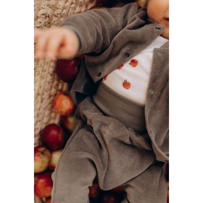 Wooly Organic Zavinovací body - Pick a Apple, 62/68 - obrázek