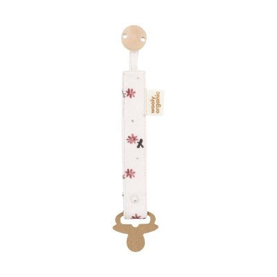 Wooly Organic Klip na dudlík - Nordic Flora
