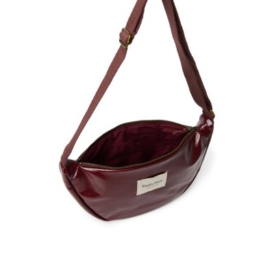 Studio Noos Crossbody ledvinka Leather - Burgundy - obrázek