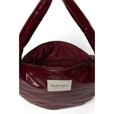 Studio Noos Crossbody taška Leather - Burgundy - obrázek