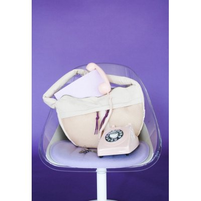 Studio Noos Crossbody taška Patchwork - Oatmeal - obrázek