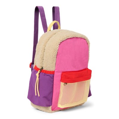 Studio Noos Dětský batoh Midi Patchwork - Bright Pink - obrázek
