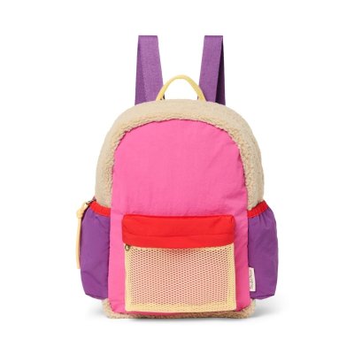 Studio Noos Dětský batoh Midi Patchwork - Bright Pink