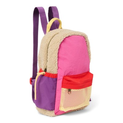 Studio Noos Dětský batůžek Mini Patchwork - Bright Pink - obrázek