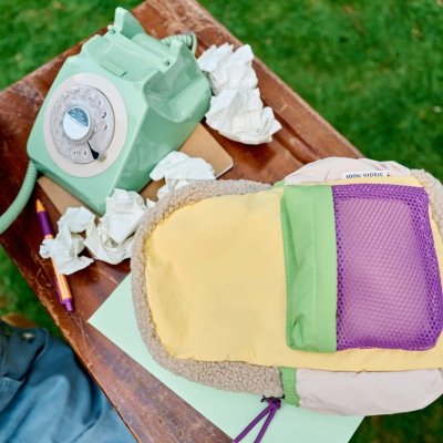 Studio Noos Dětský batůžek Mini Patchwork - Butter Yellow