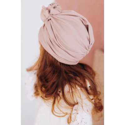 Wooly Organic Bavlněný turban - Rosewood, vel. 1 - 3 roky - obrázek