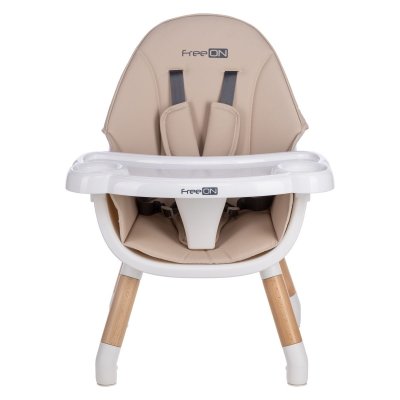 FreeOn Jídelní židlička Eos 3v1 - Beige - obrázek