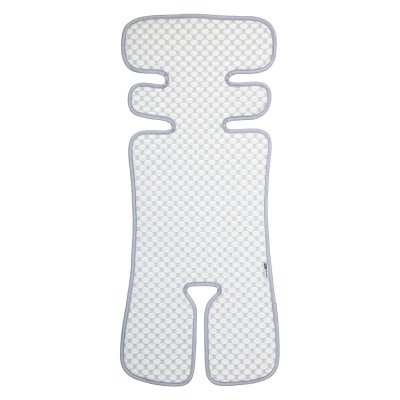 FreeOn Podložka do kočárku/autosedačky 3D Mesh - Grey/White