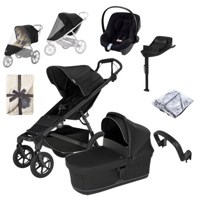 Thule Urban Glide 4-Wheel Kompletní kočárek + Autosedačka a příslušenství - Black