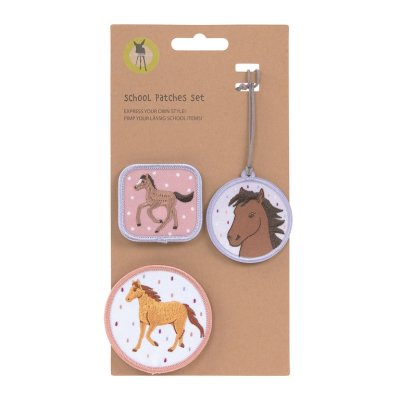 Lässig School Patches Sada přívěsku a dvou nášivek - Horse