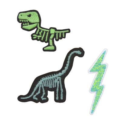 Lässig Textile Woven Sticker Stick on Textilní samolepky - Dino - obrázek
