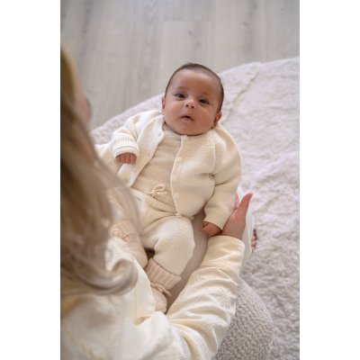 Lodger Pletený svetřík Merino - Cream, vel. 68 - obrázek
