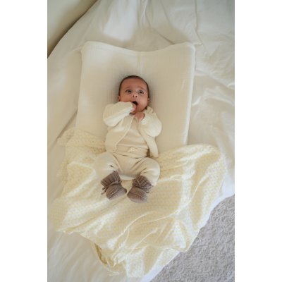 Lodger Pletený svetřík Merino - Cream, vel. 68 - obrázek