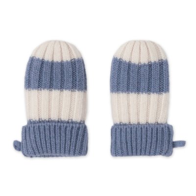 Lodger Rukavice Stripe Merino - Stone, vel. 0 - 12 měsíců - obrázek