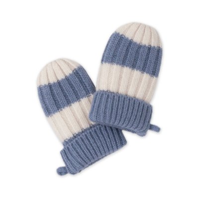 Lodger Rukavice Stripe Merino - Stone, vel. 0 - 12 měsíců