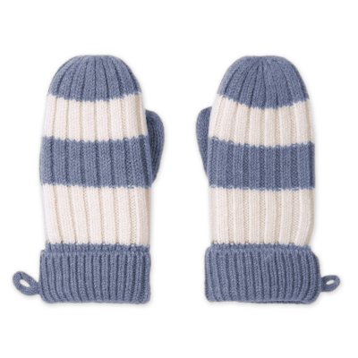 Lodger Rukavice Stripe Merino - Stone, vel. 1 - 2 roky - obrázek