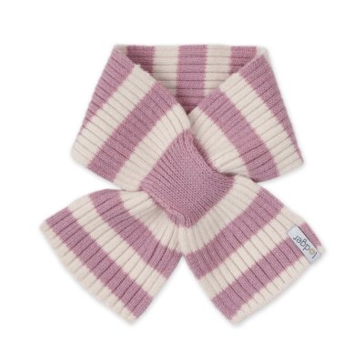Lodger Šála Stripe Merino - Mauve