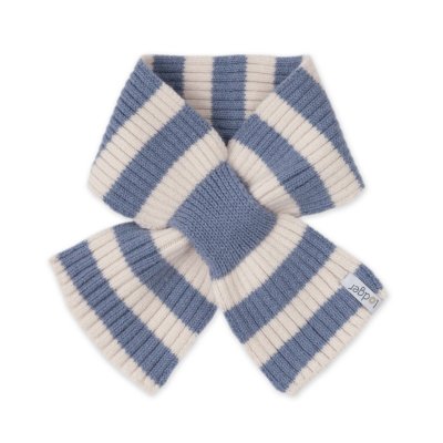 Lodger Šála Stripe Merino - Stone