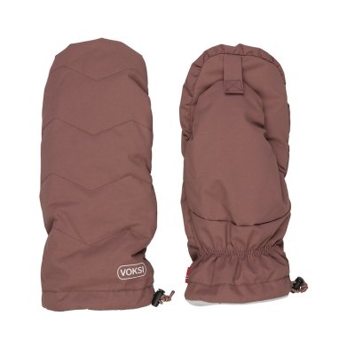 Voksi Rukavice na kočárek - Maroon/Light Grey